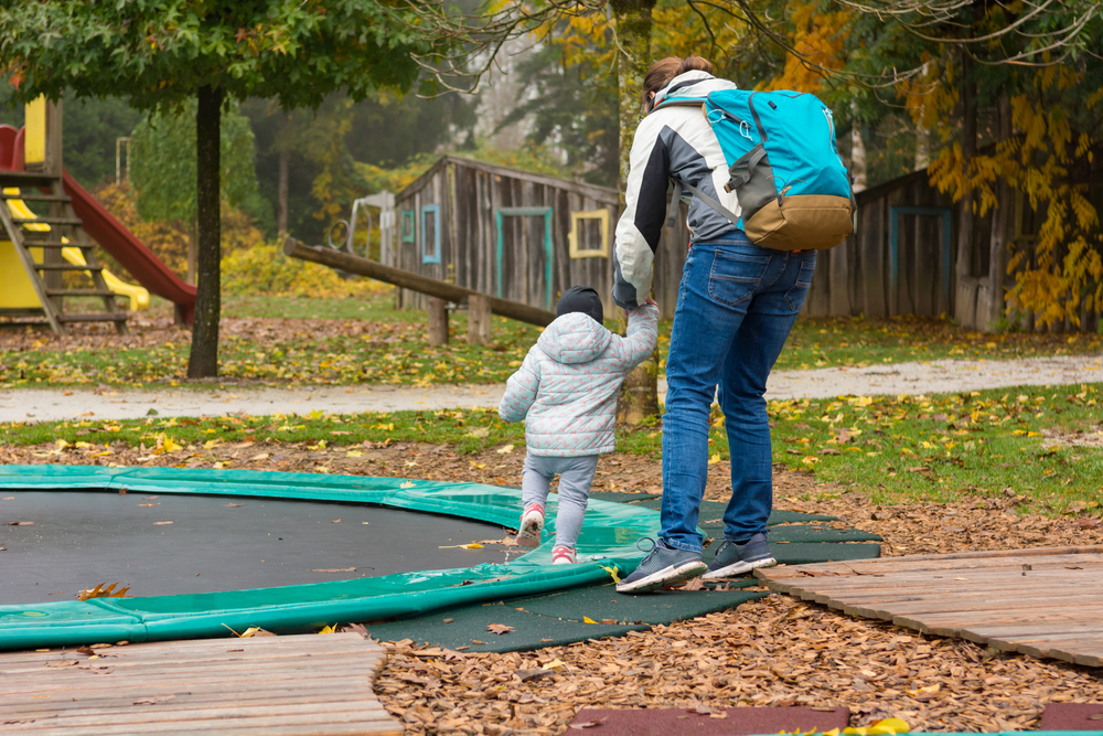 blyant synet vejr Nedgravet trampolin - Nedgravet trampolin